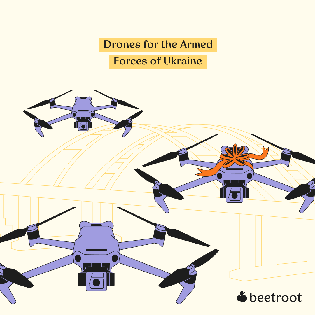 Beetroot Purchased Five Reconnaissance Drones for Ukrainian Army