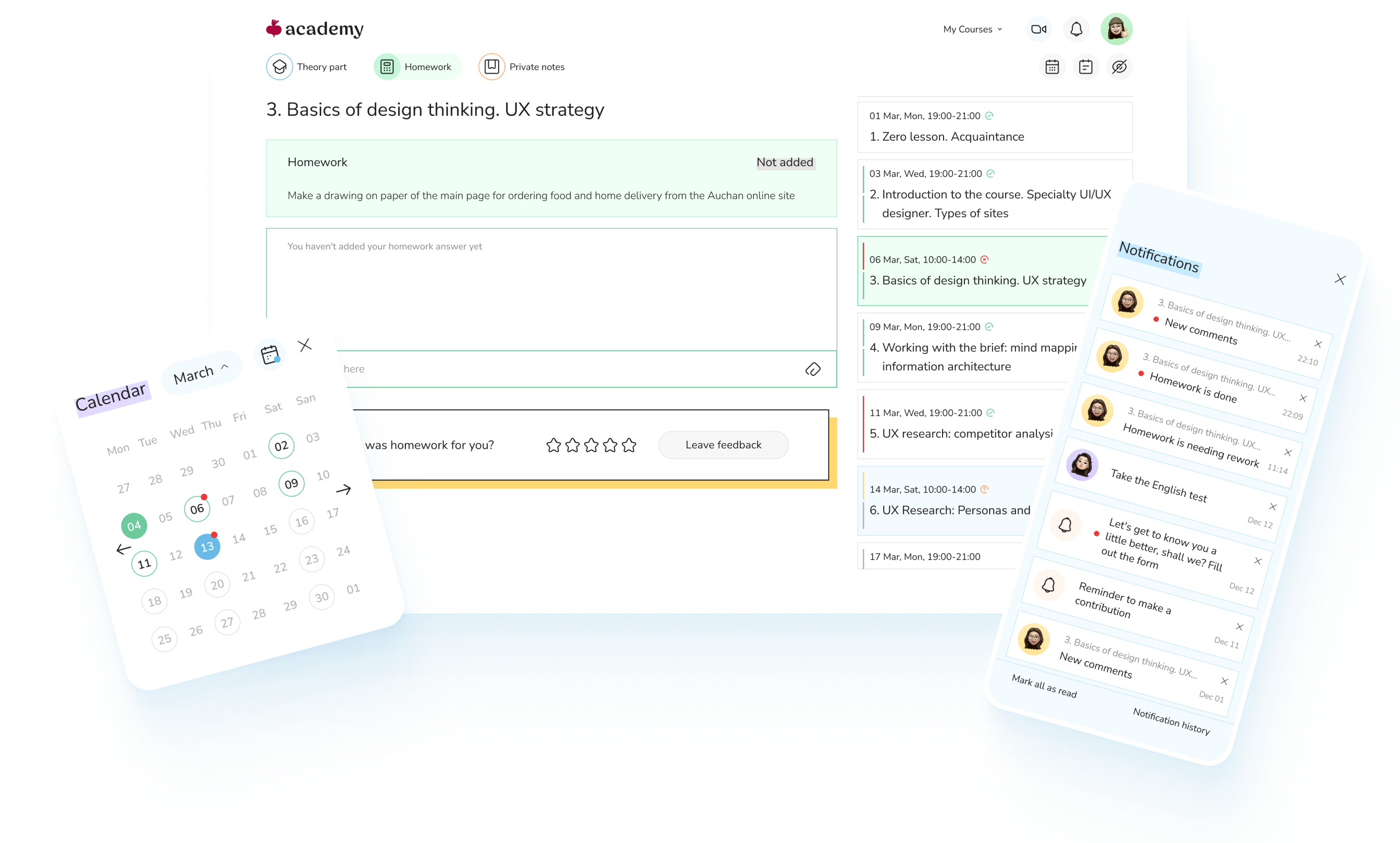 Learning Management System (LMS) development for Beetroot Academy