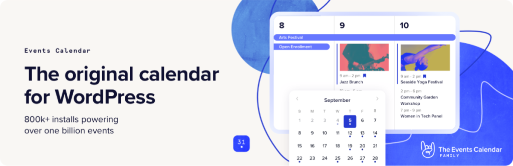 Image: WordPress plugins for nonprofits - The Events Calender