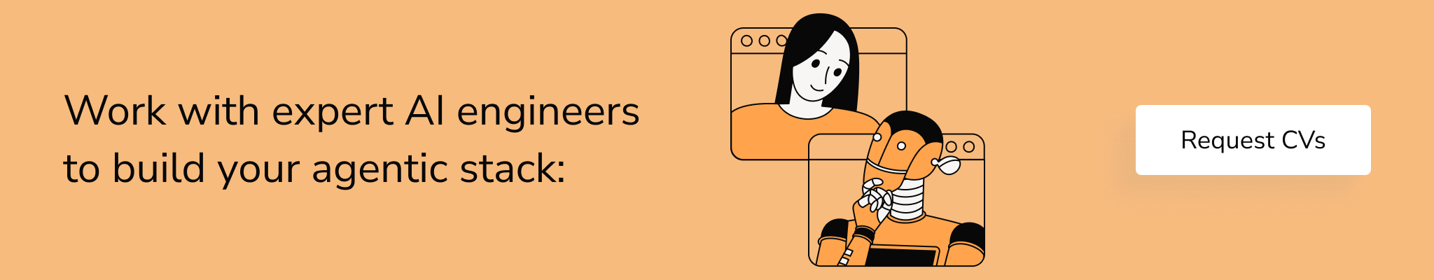 CTA to request CVs of expert AI engineers